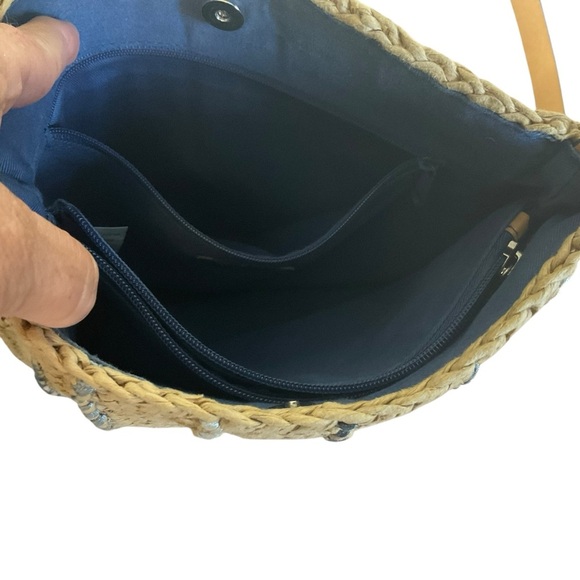 The Sak Tan and Blue Textured Shoulder Bag - Picture 7 of 11